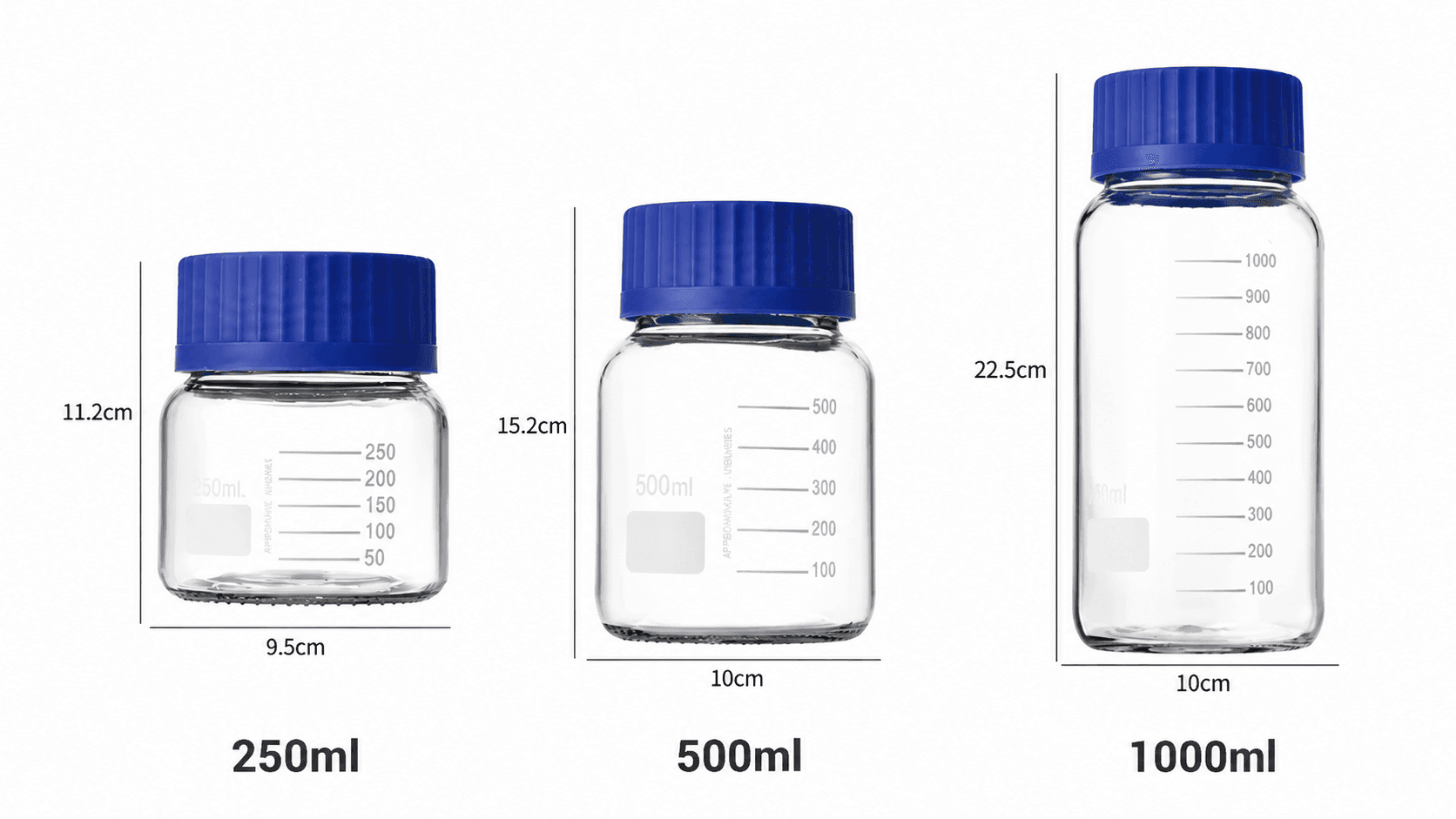 Wide Mouth Round Reagent Bottle with GL80 Cap